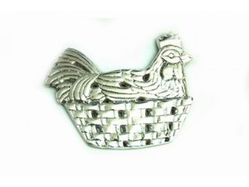 PORTA LLAVES GALLINA MED PORTALLAVES EN PEWTER